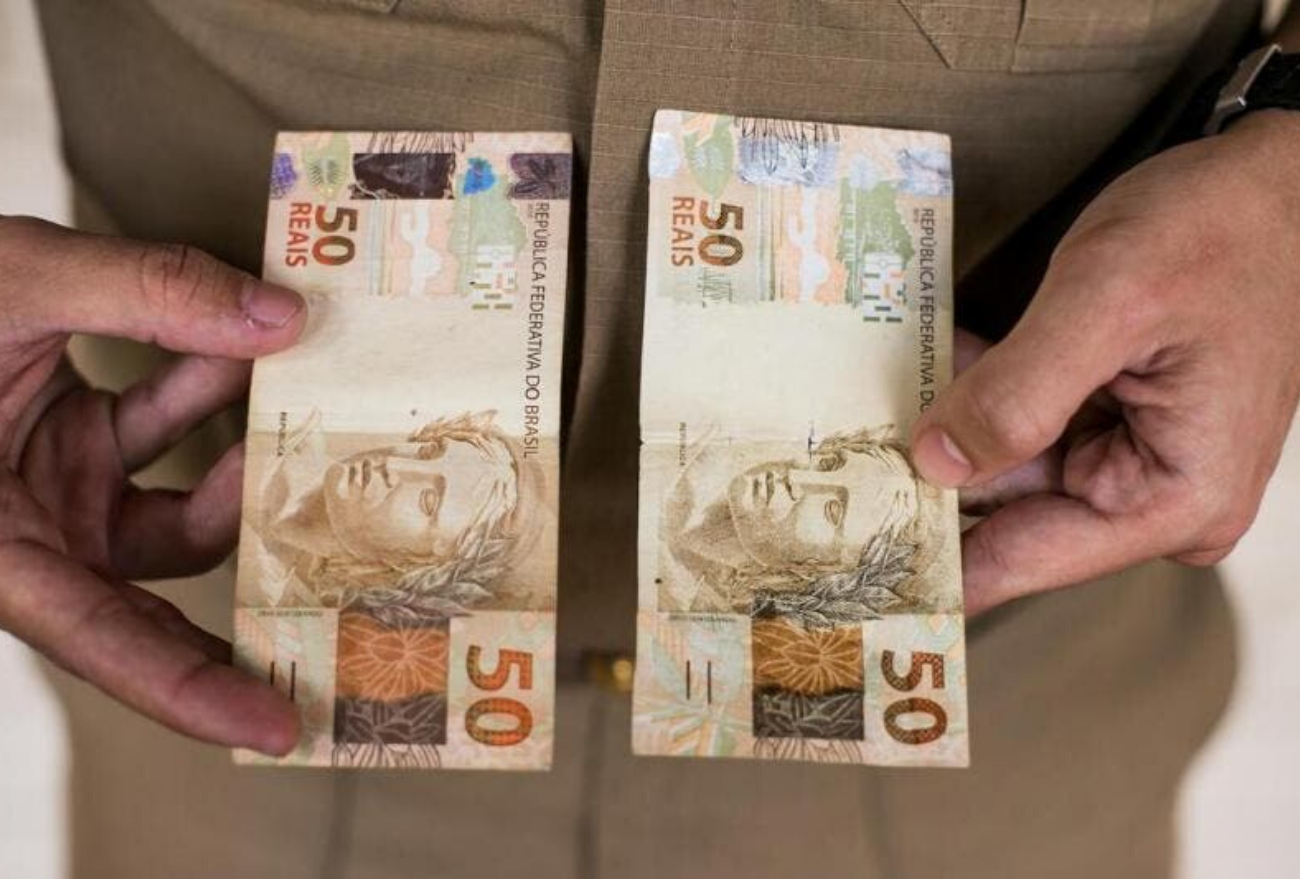 Alerta: notas de R$50 reais falsos estão circulando no comércio de Xanxerê