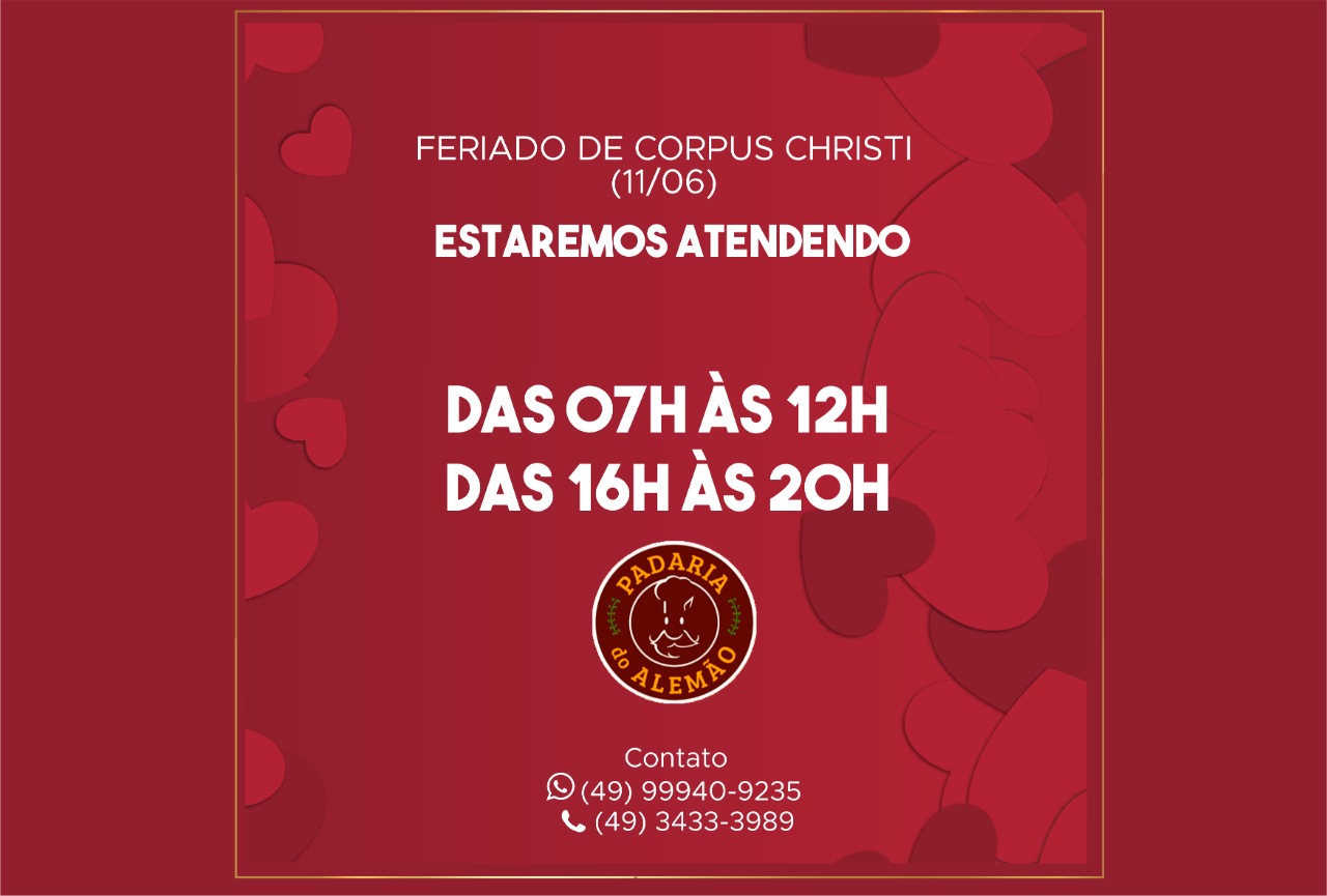 Padaria do Alemão está atendendo nesta quinta-feira (11), aproveite!