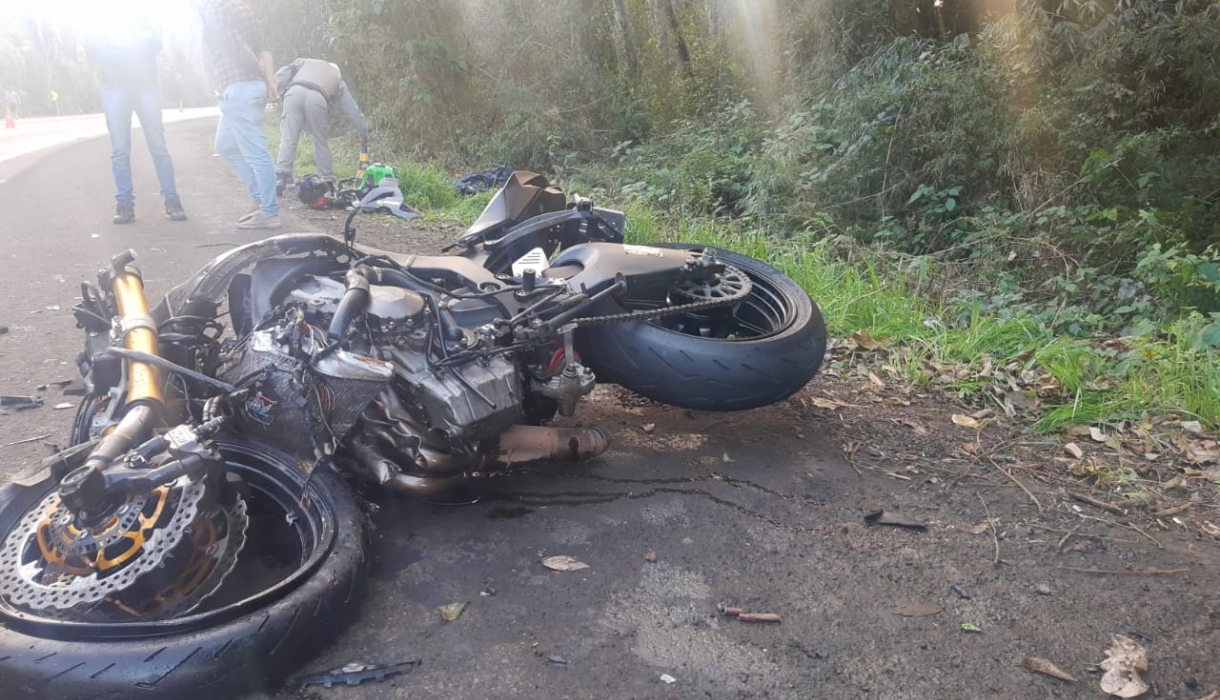 Motociclista de Ponte Serrada morre em acidente na BR-153