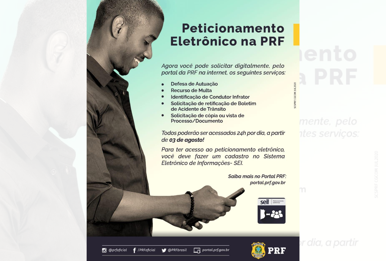 Peticionamento eletrônico na PRF vai agilizar a prestação de serviços ao cidadão