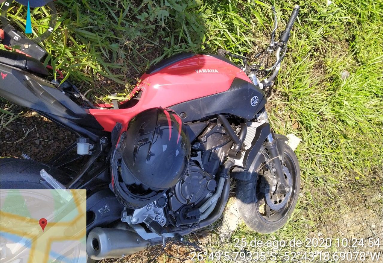 Motociclista de 22 anos perde a vida em queda na SC-157