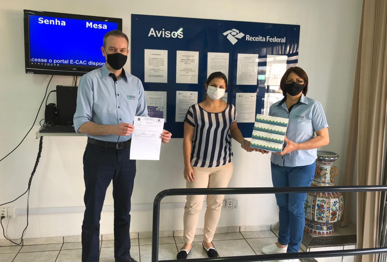 Receita Federal faz doação de kits de testes da Covid-19 para Hospital Regional São Paulo