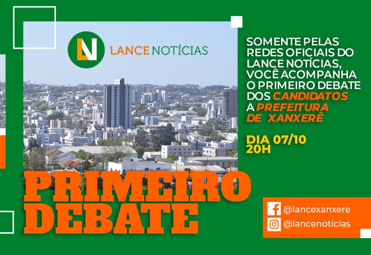 Primeiro debate eleitoral de Xanxerê acontece nesta quarta-feira (07)!