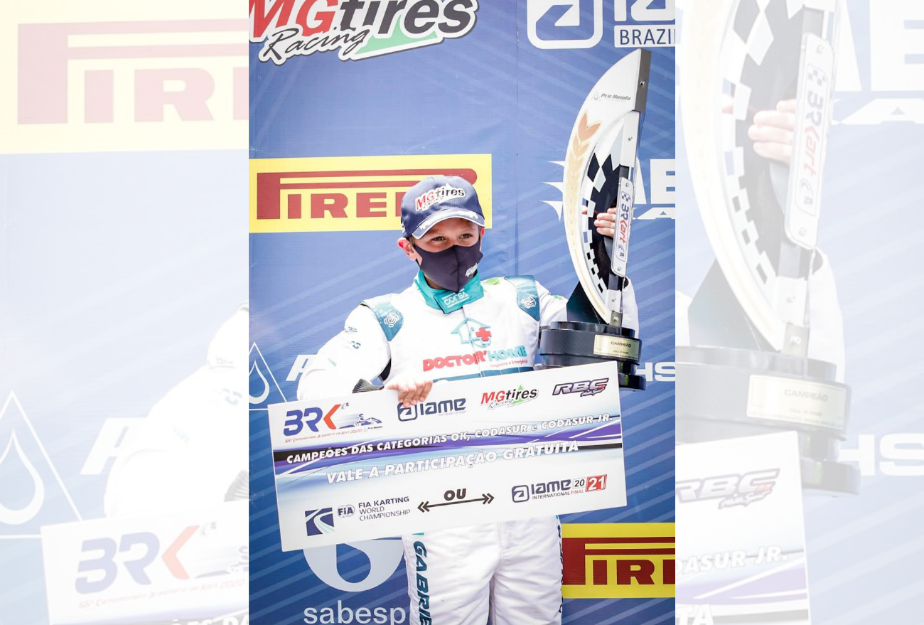 Xanxerense Gabriel Moura é Campeão Brasileiro de kart