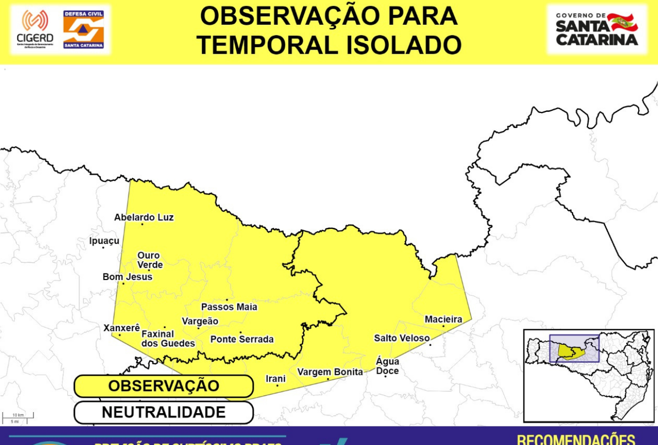 Defesa Civil Alerta Para Possibilidade De Temporais Em Todo O Oeste Lance Not Cias