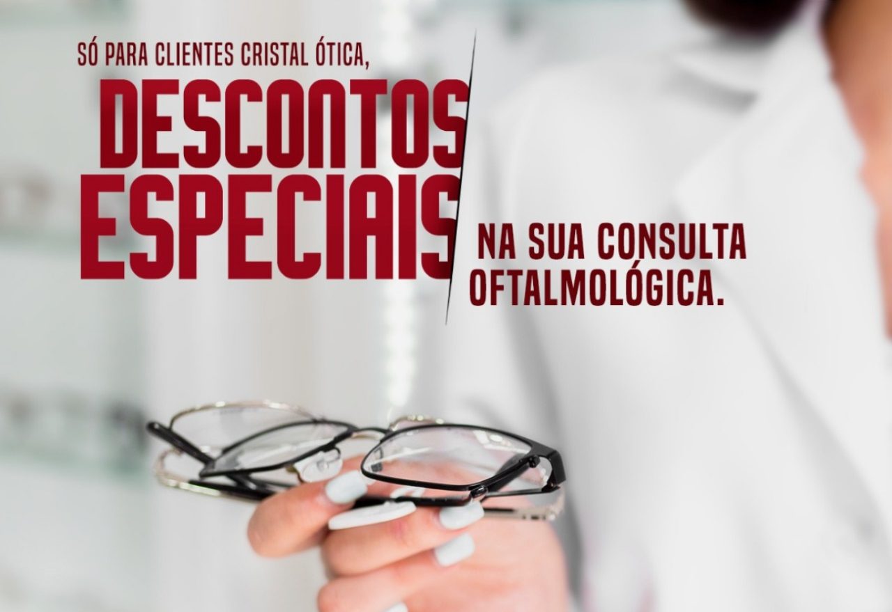 Faça sua consulta oftalmológica com a Ótica Recris por apenas R$ 100