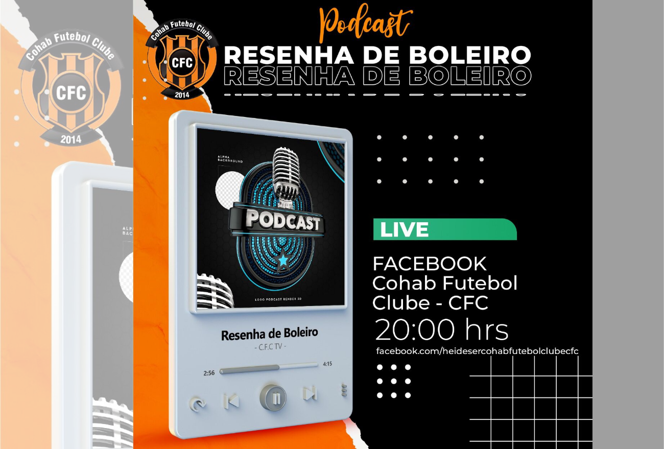 Cohab Futebol Clube lança podcast “Resenha de Boleiro”
