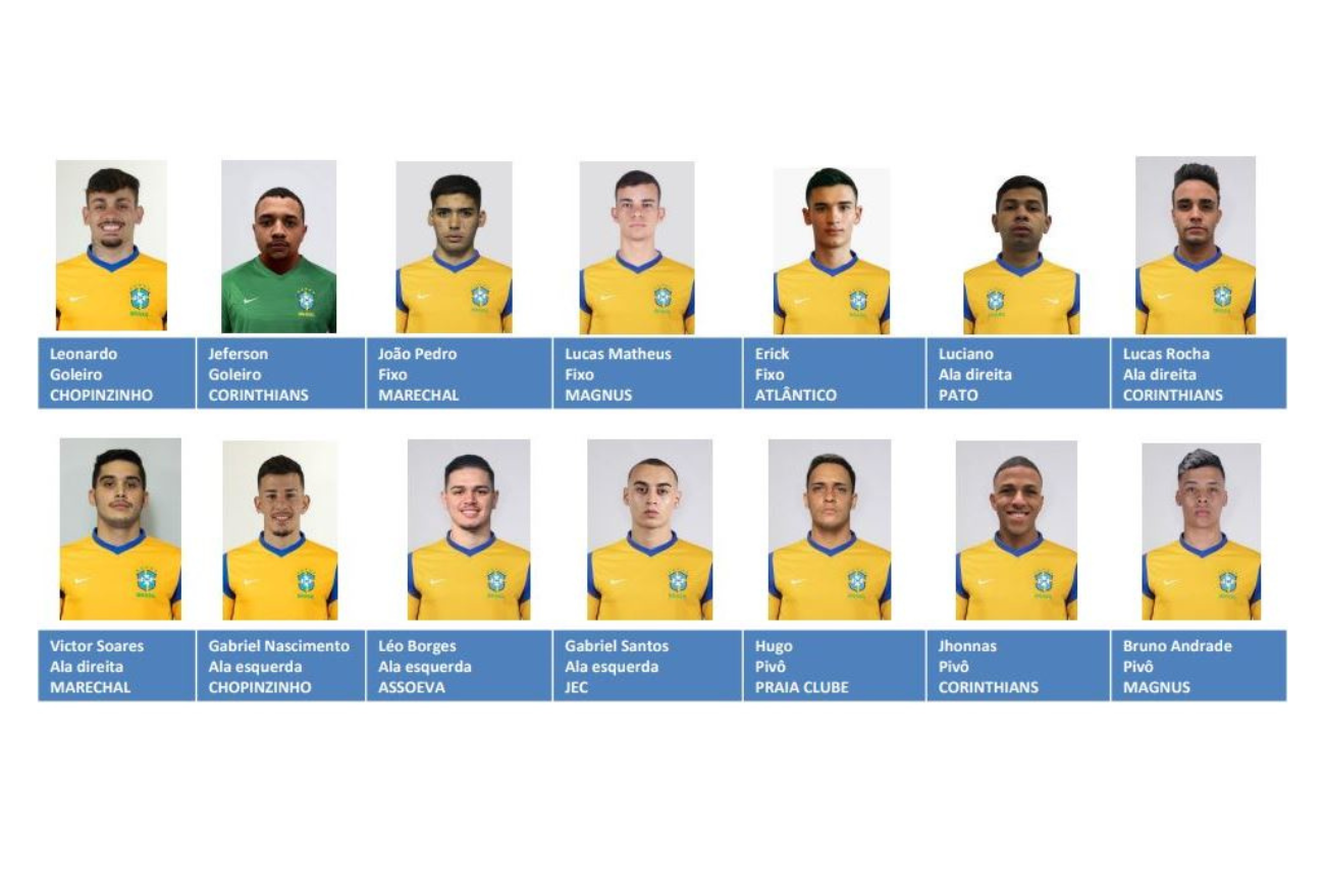 Xanxerê sediará amistoso de futsal masculino entre Brasil e Paraguai