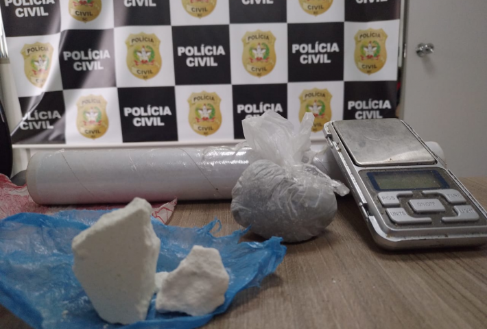 Polícia Civil prende homem em flagrante por tráfico de drogas