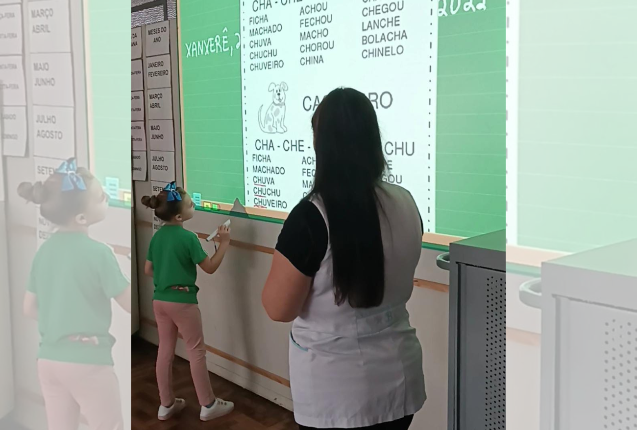 Lançamento de lousas digitais acontece na Escola Cirilo Dal’ Óglio, em Xanxerê