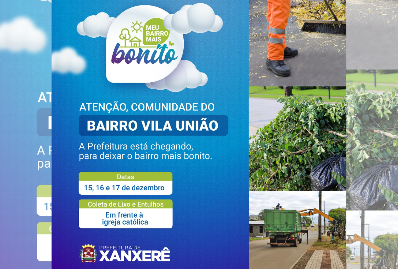 Bairro Vila União receberá ações do Meu Bairro Mais Bonito