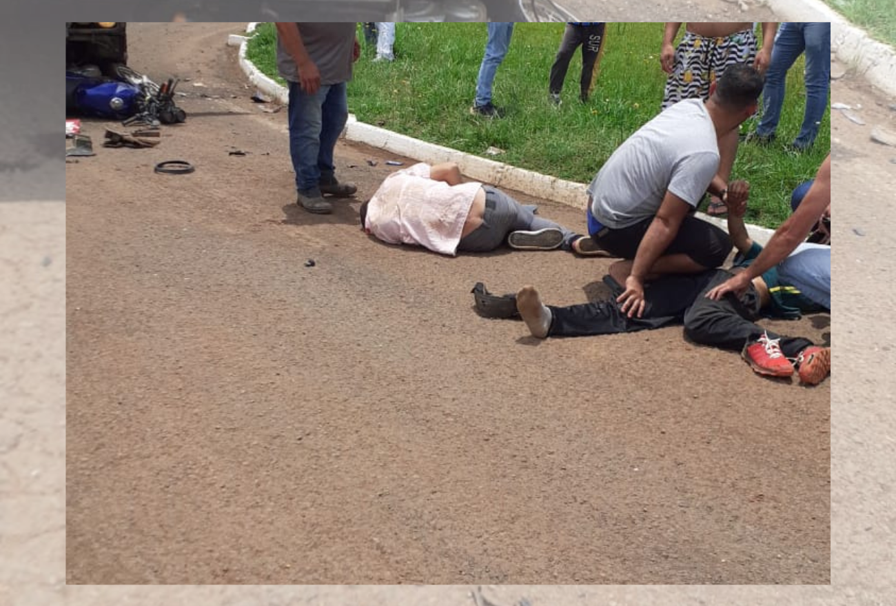 Colisão entre caminhão e motocicleta deixa duas vítimas gravemente feridas, em Xanxerê