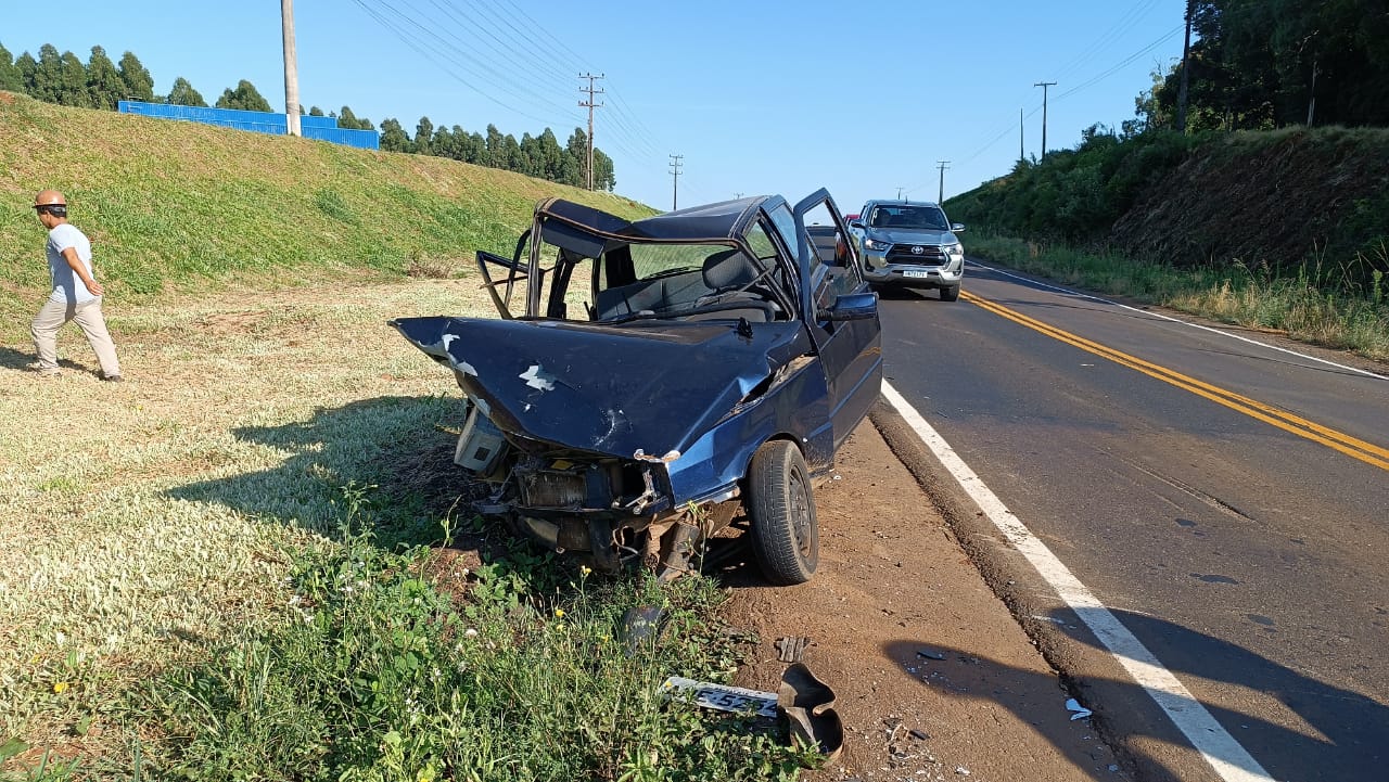 Grave acidente de trânsito é registrado na SC 480 próximo ao Ctg, em Xanxerê