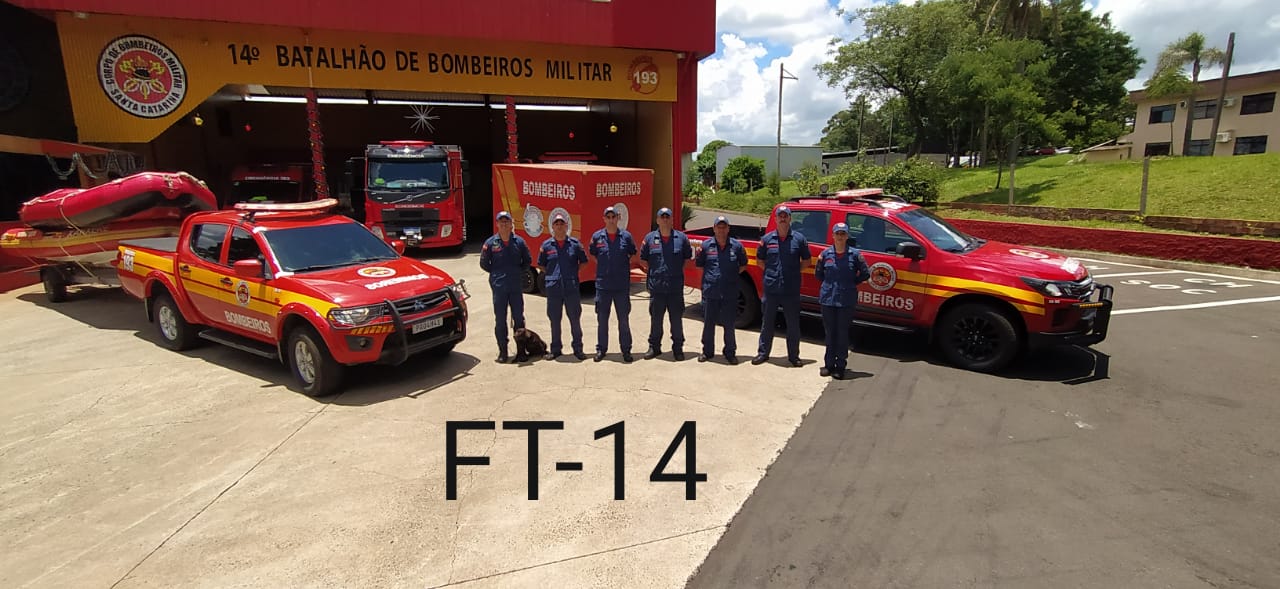 Bombeiros do 14° Batalhão se deslocam para auxiliar regiões alagadas no litoral catarinense