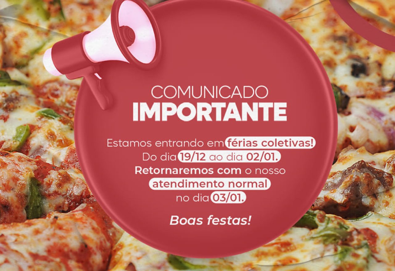 Anjos Della Pizza está de férias coletivas até 02/01