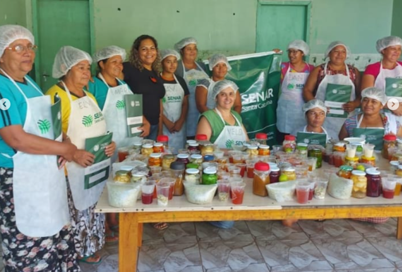 Curso de conserva de frutas, hortaliças e temperos é realizado em Ipuaçu