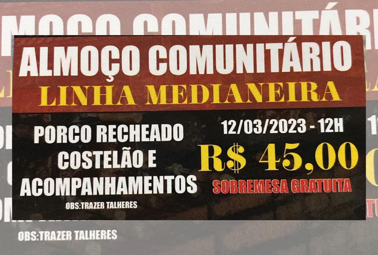 Comunidade de Linha Medianeira promove almoço comunitário