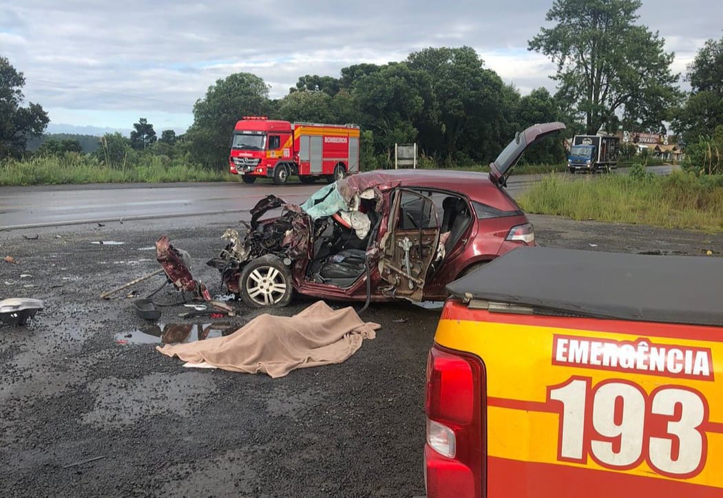 Tragédia: xanxerense morre em violenta colisão na BR-470, em São Cristóvão do Sul