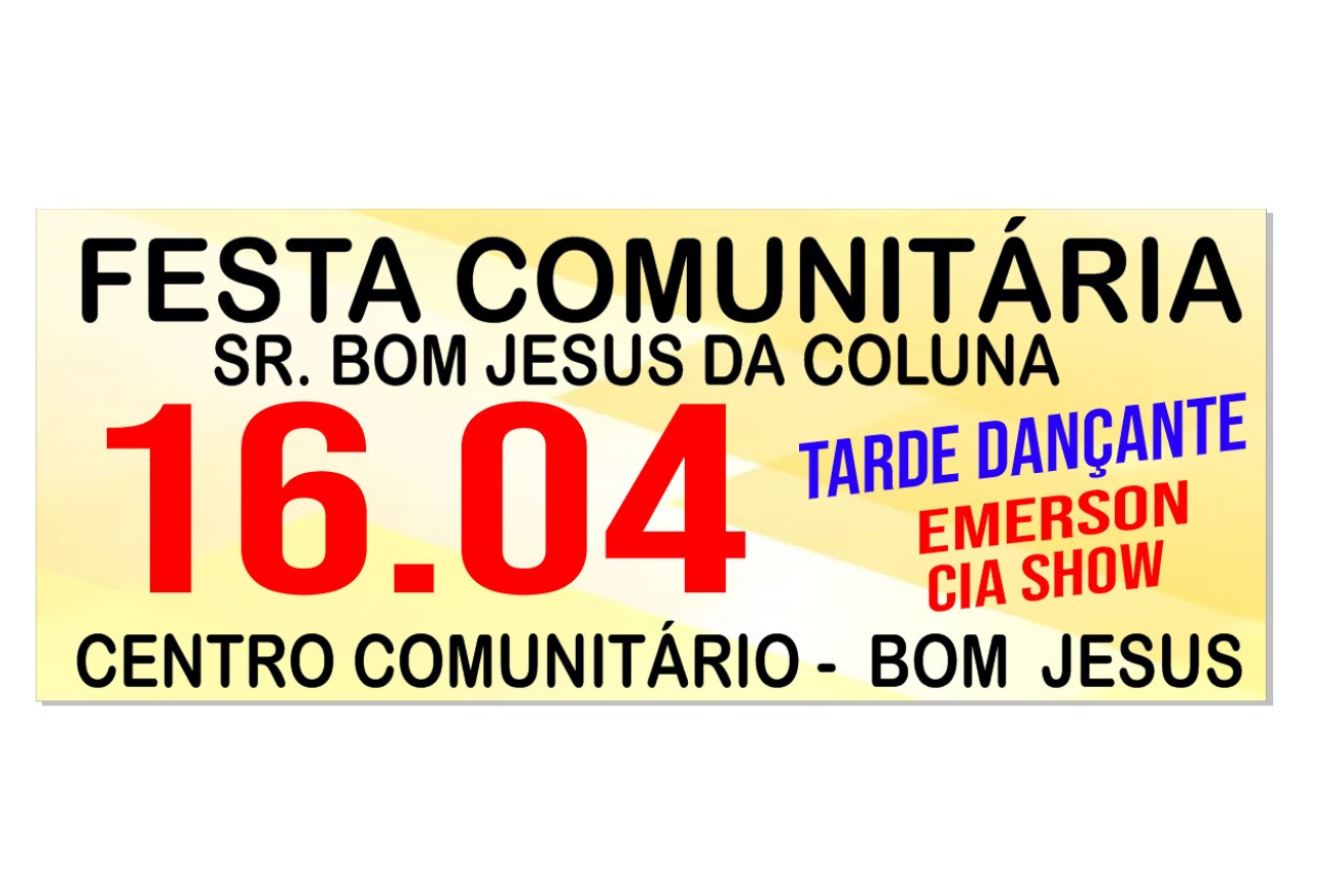 Comunidade Senhor Bom Jesus da Coluna realiza festa com tarde dançante, em Bom Jesus