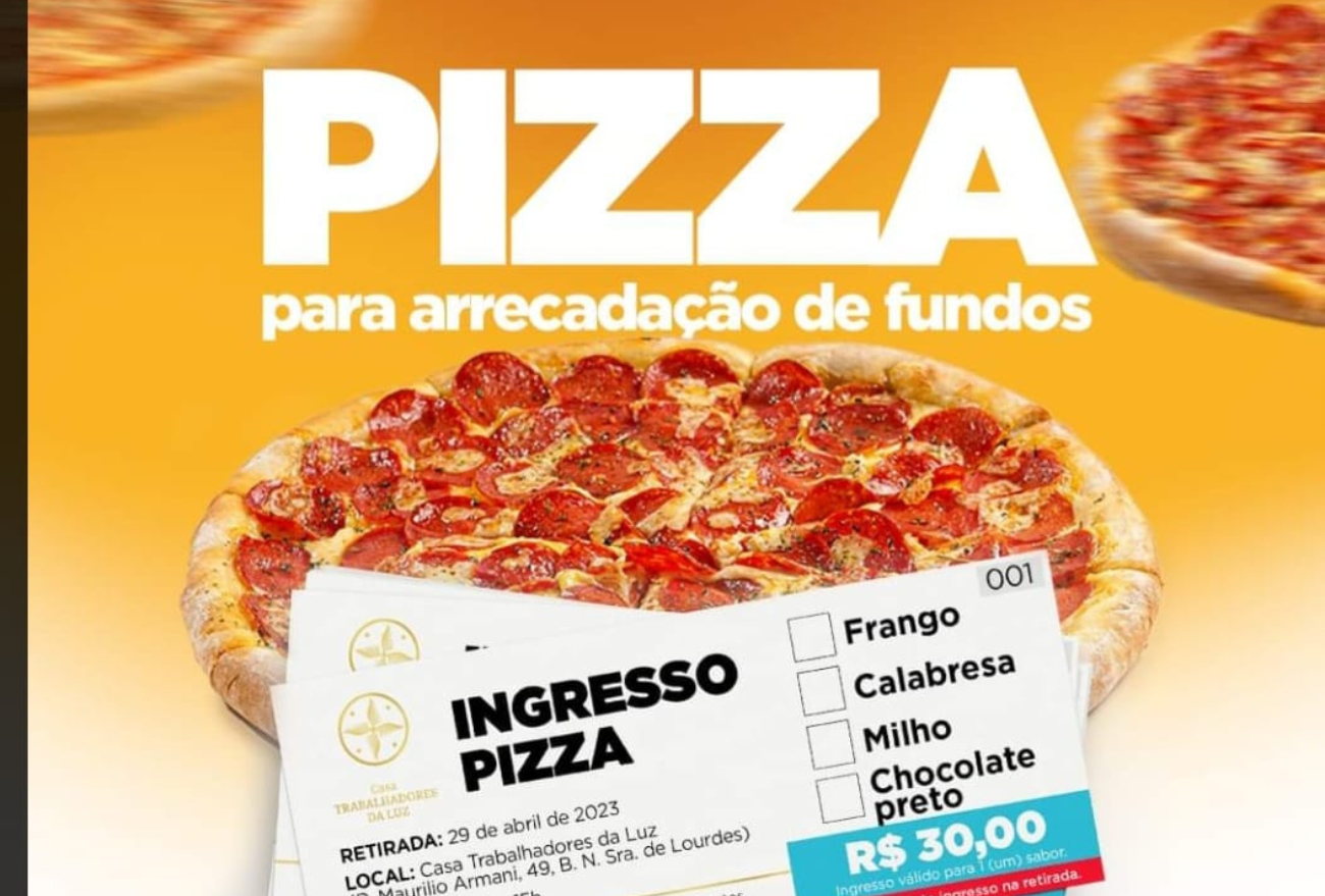 Casa dos Trabalhadores da Luz organizam venda de pizza para arrecadação de fundos