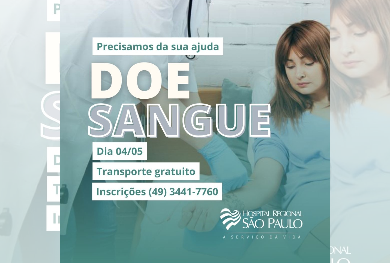 HRSP: inscrições para campanha de doação de sangue encerram nesta quarta-feira (03)