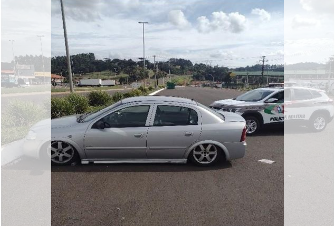 Polícia Militar recupera veículo furtado, em Xanxerê