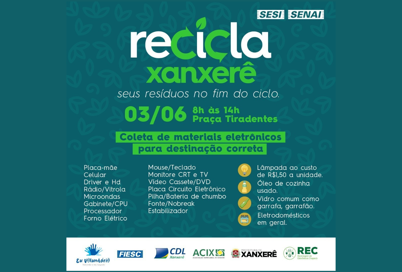 Prefeitura participará da Campanha Recicla Xanxerê