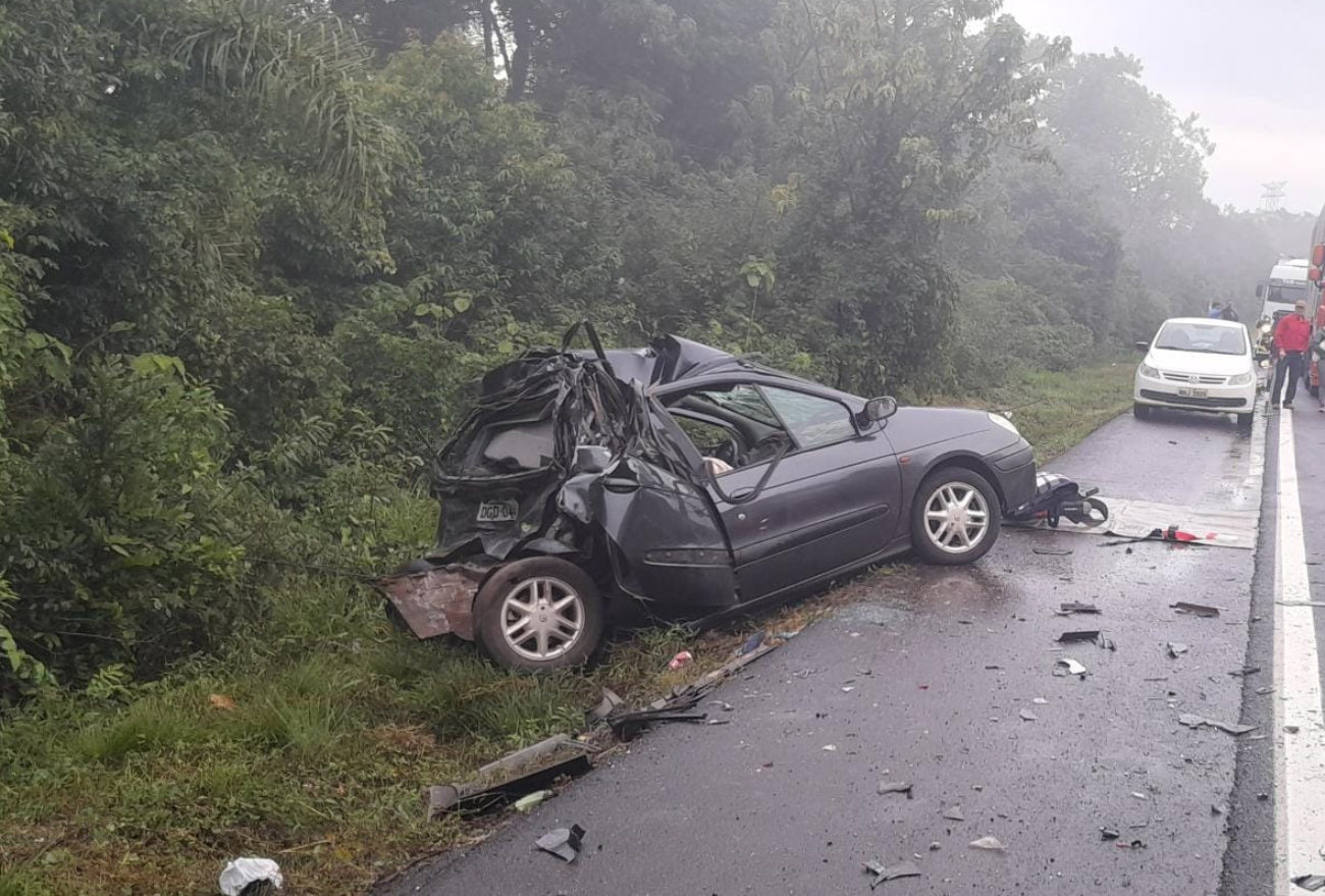 Grave acidente de trânsito deixa vítima fatal na BR 282, em Xaxim