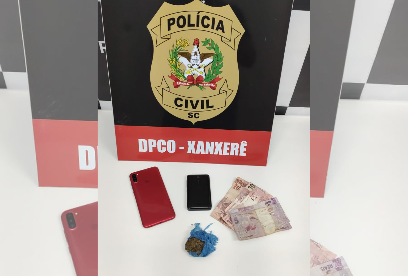 Polícia Civil da comarca de Xanxerê apreende um adolescente por tráfico de drogas