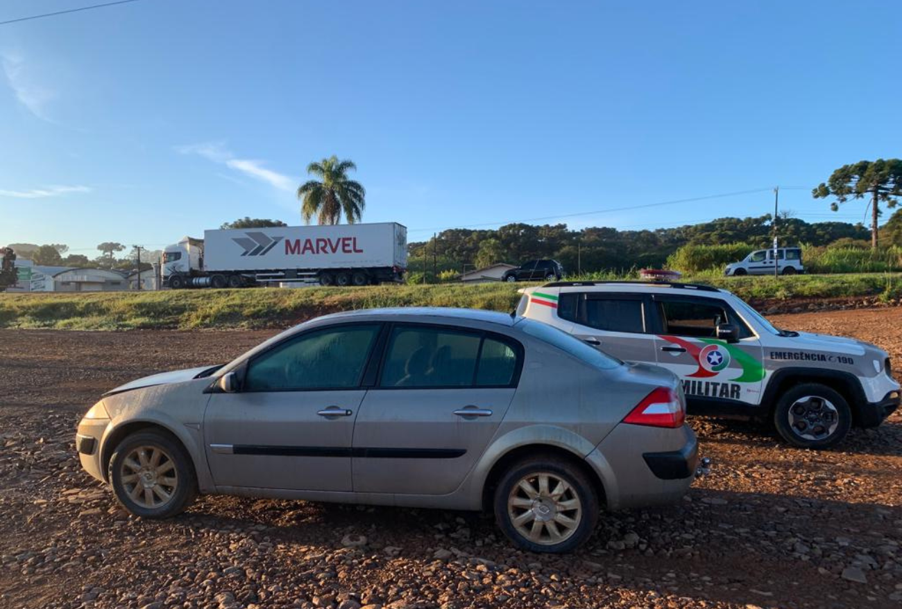 Veículo roubado em Xaxim é localizado pela Polícia Militar