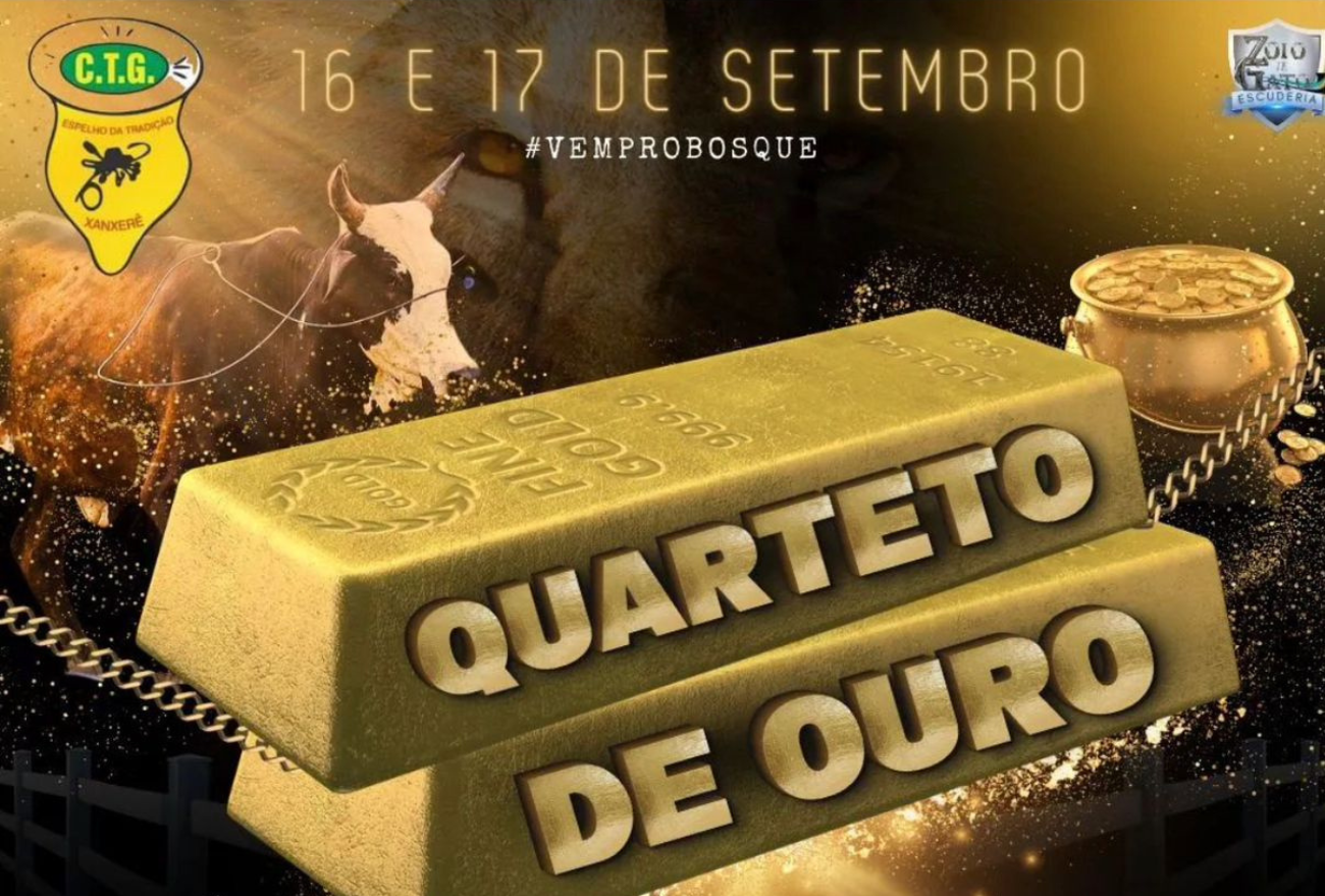 Quarteto de Ouro: rodeio de tiro de laço acontece em Xanxerê com mais de R$20.000 em premiação!