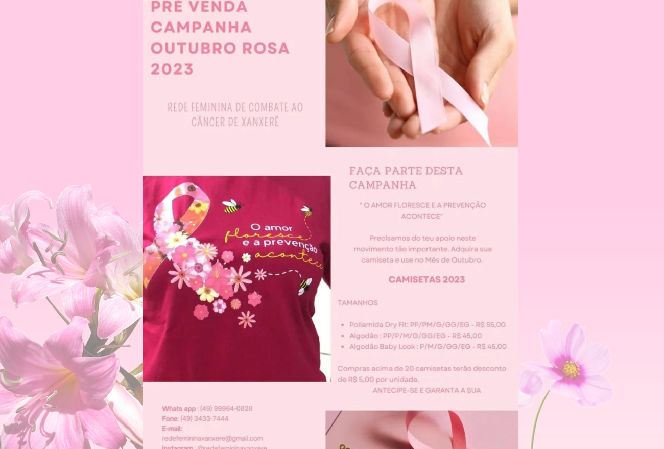 O amor floresce e a prevenção acontece: camisetas do Outubro Rosa 2023 já estão disponíveis para venda