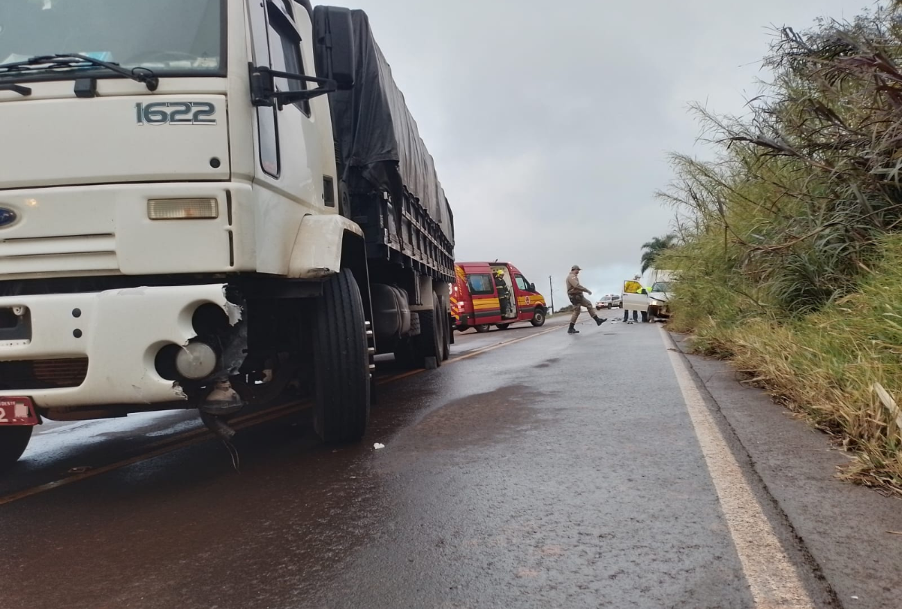 Acidente envolvendo carro com placas de Xanxerê é registrado em Jupiá- SC