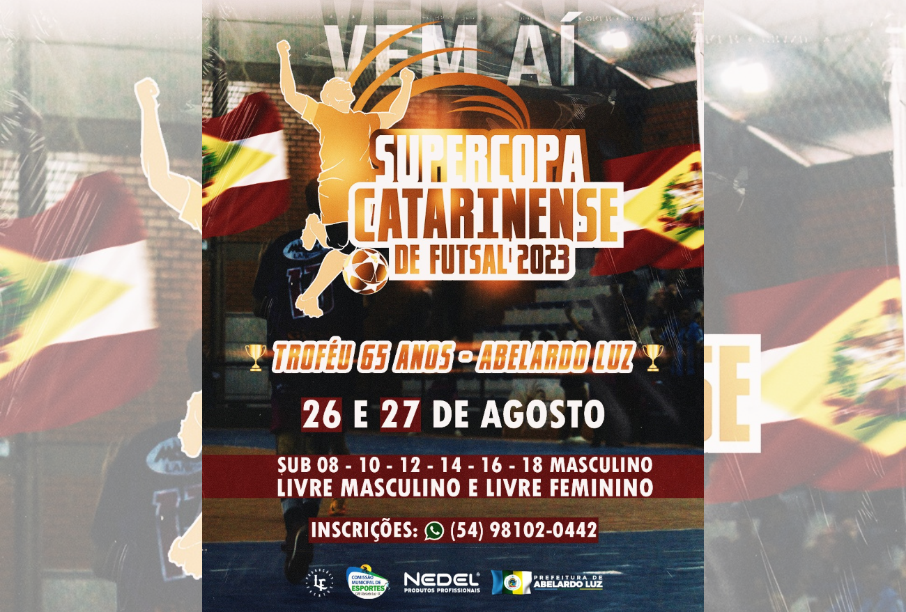 Vai começar a emoção: equipes dão o pontapé inicial para a Supercopa catarinense de futsal