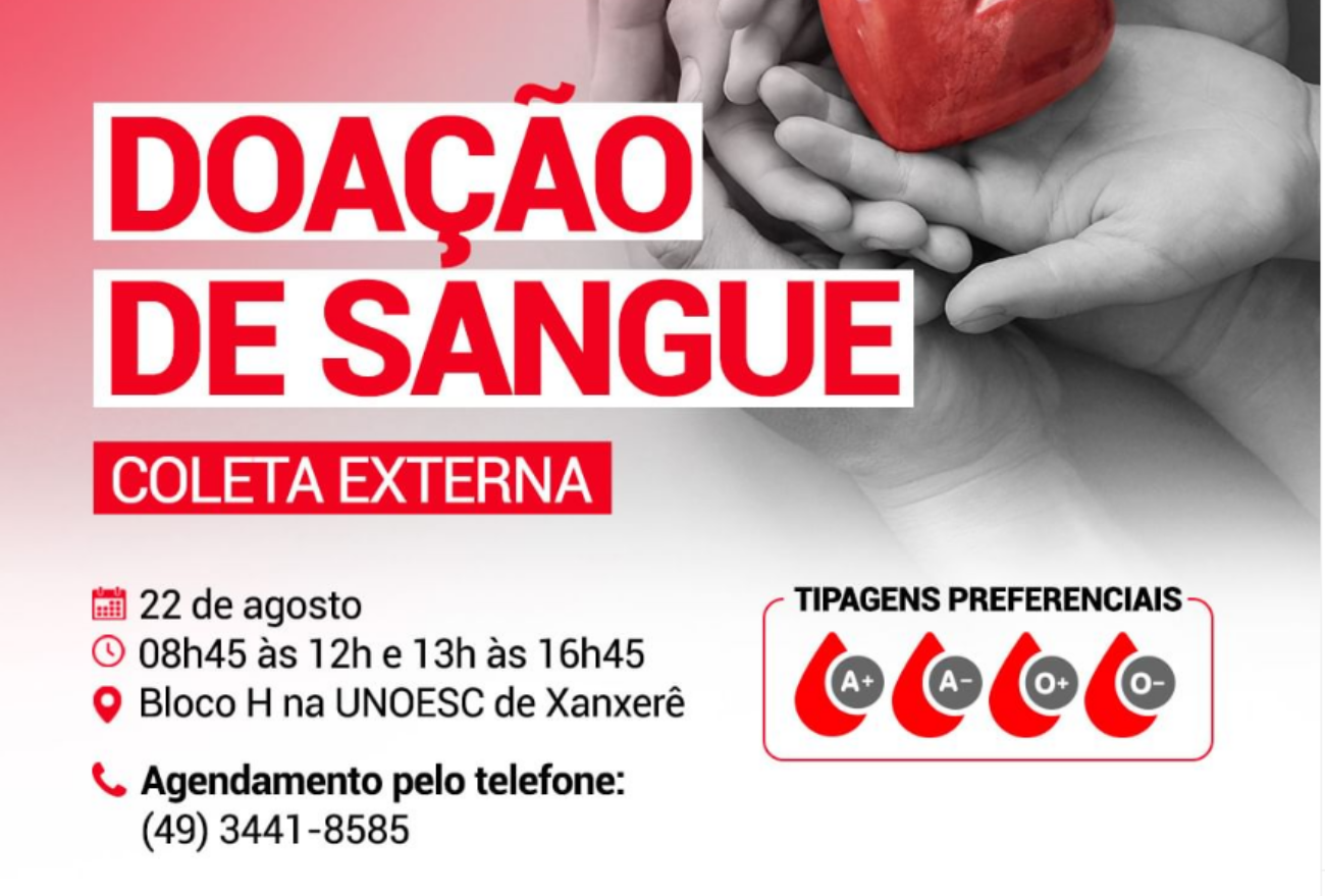 Campanha de doação de sangue movimenta comunidade xanxerense