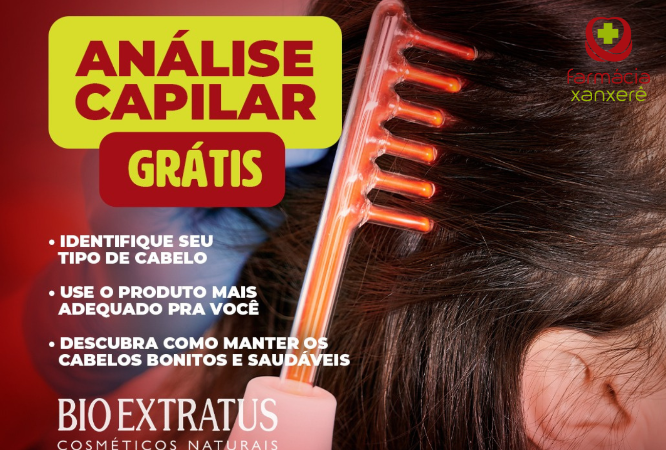 Descubra a saúde dos seus cabelos com a análise capilar na Farmácia Xanxerê!