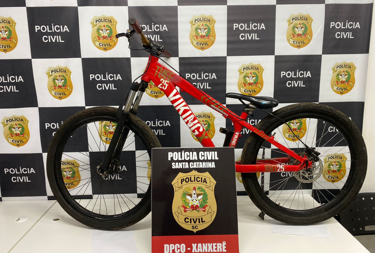 Polícia Civil recupera bicicleta furtada no início do mês de julho em Xanxerê