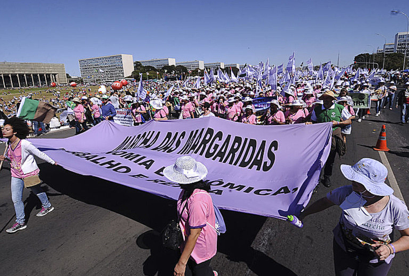 Representatividade xanxerense na Marcha das Margaridas, em Brasília