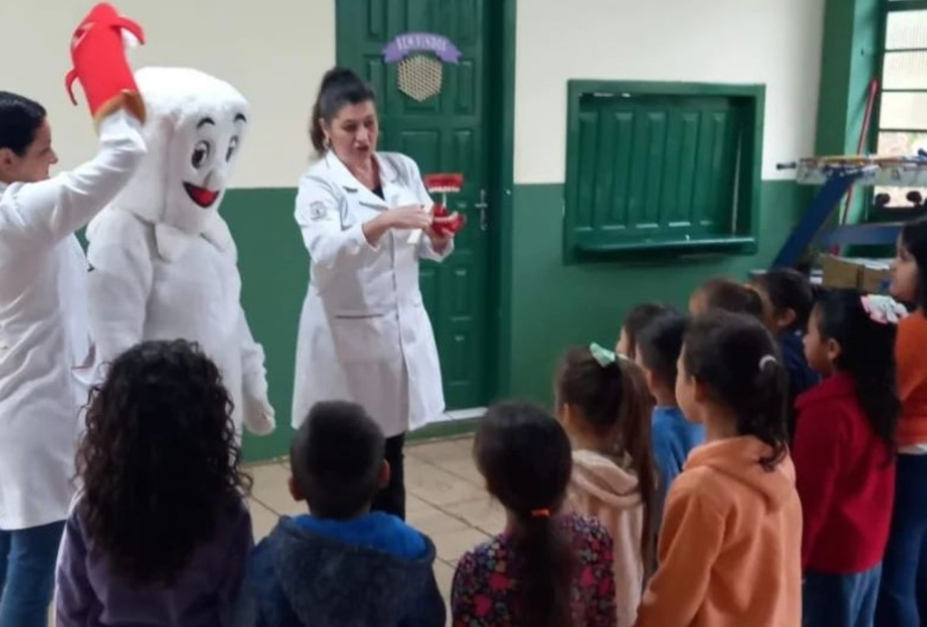 Programa Saúde na Escola é praticado em escolas de Ipuaçu