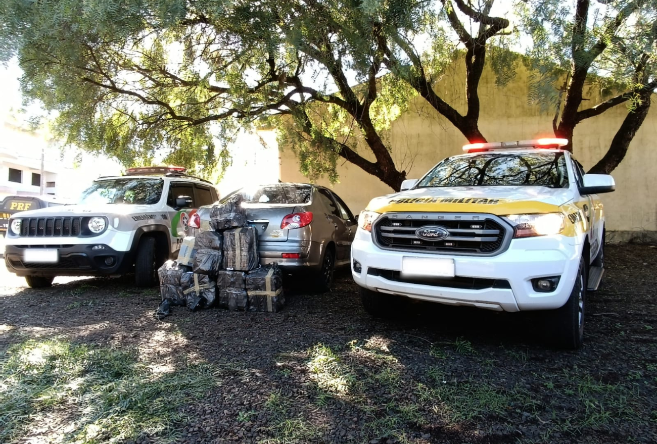 Polícia Militar atua no flagrante de tráfico de drogas, em Xanxerê