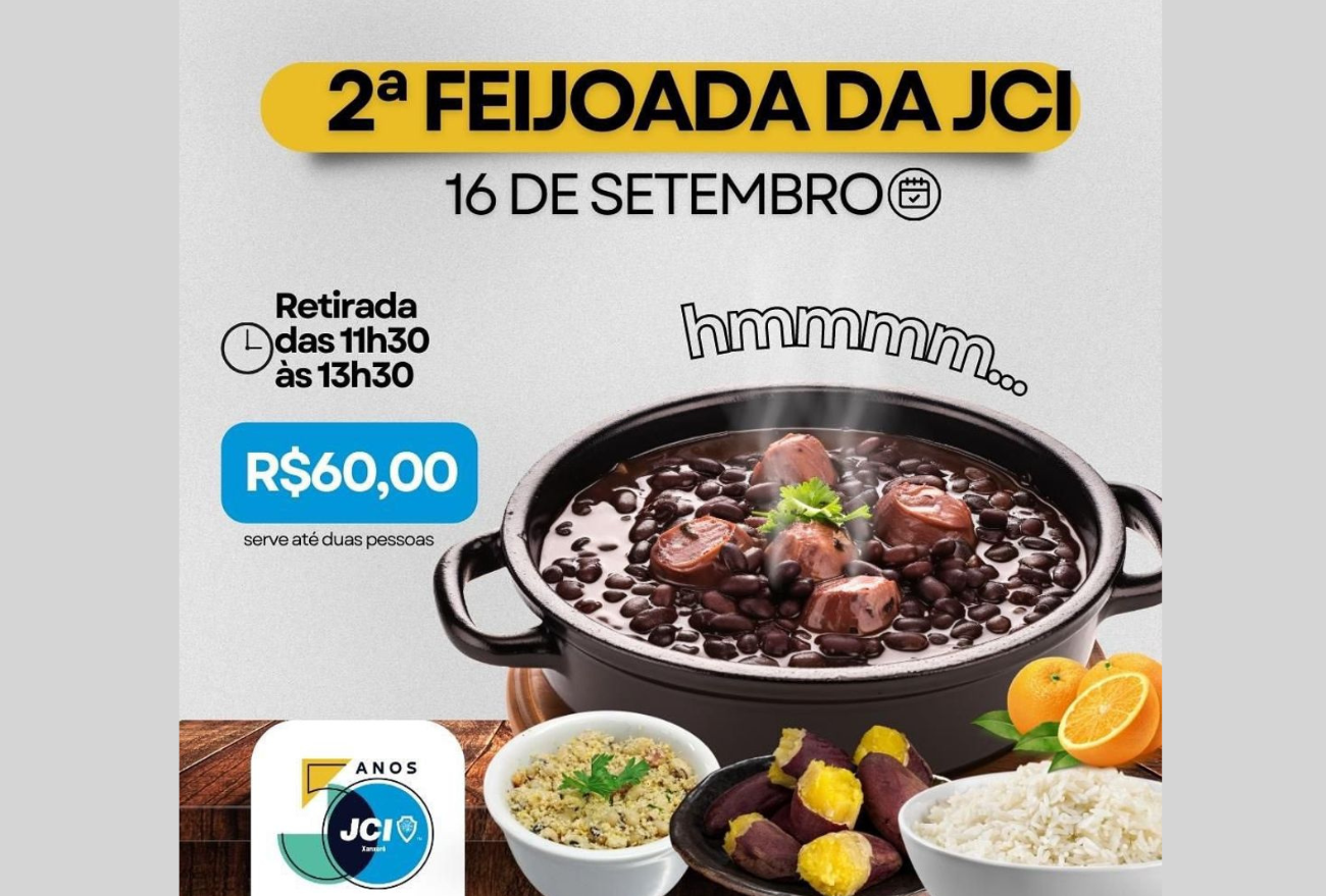 Saboreie uma deliciosa feijoada e apoie a JCI Xanxerê em 16 de setembro