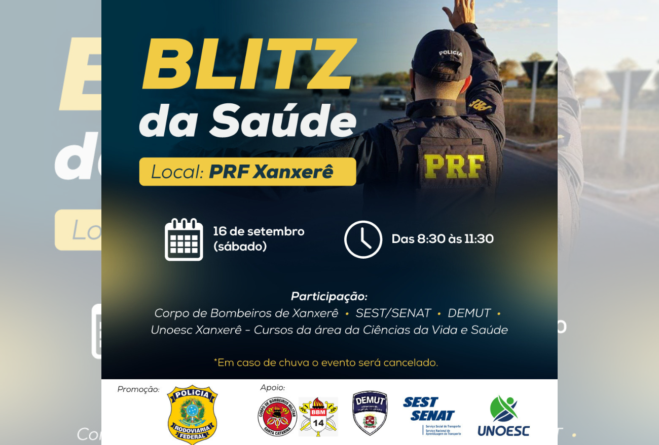 Blitz da Saúde: Polícia Rodoviária Federal promove conscientização e bem-estar no trânsito