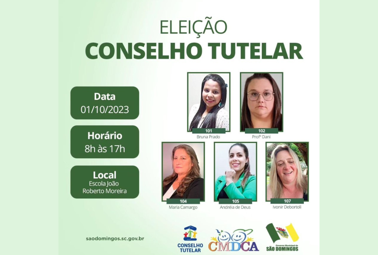 Conheça as candidatas a Conselheiras Tutelares de São Domingos