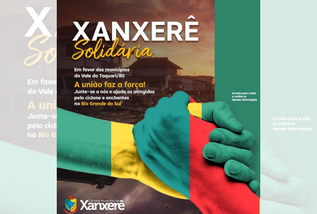 Câmara de Vereadores promove coletiva de imprensa sobre a campanha “Xanxerê Solidária”, em prol das vítimas dos ciclones no Rio Grande do Sul