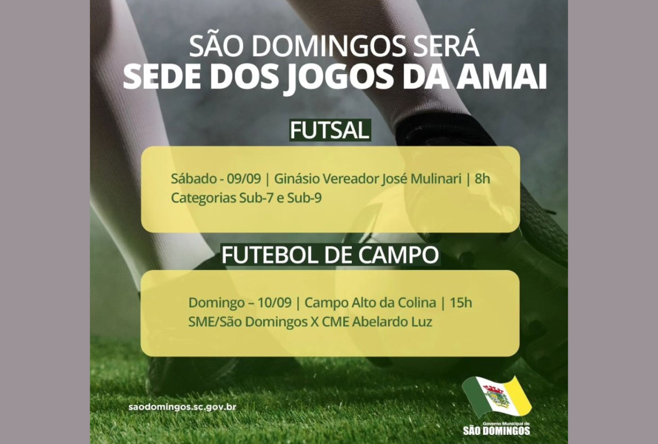 Jogos da AMAI acontecem em São Domingos, neste final de semana