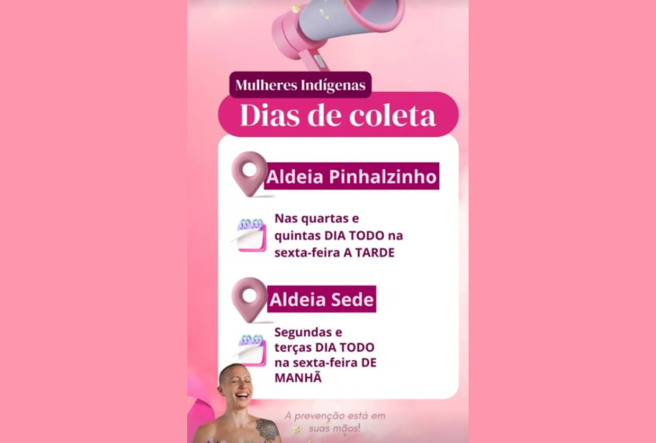 Prefeitura de Ipuaçu divulga agenda das coletas de exame preventivo durante Outubro Rosa