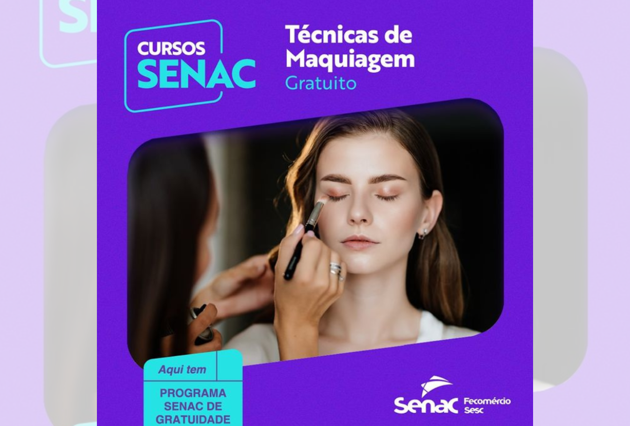 SENAC oferece curso gratuito na área da beleza, confira