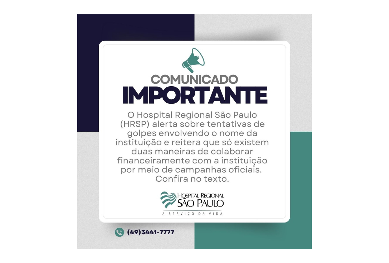 HRSP alerta sobre novos golpes de doações