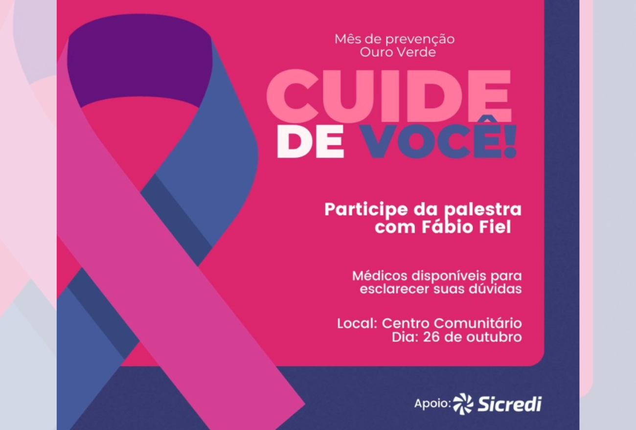 Prefeitura de Ouro Verde promove palestras em alerta à saúde de homens e mulheres
