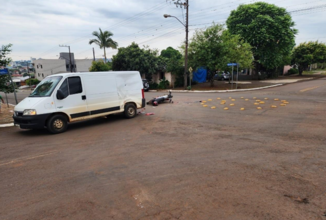 Acidente de trânsito com vítima é registrado em Xanxerê, no Bairro Matinho